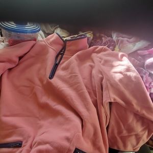 WOMAN WITHIN plus size 30/32 pink 3/4 zip